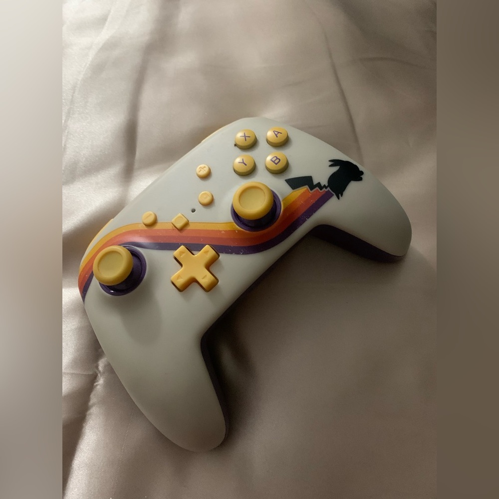 PowerA Enhanced Wireless Controller for Nintendo Switch Pokemon Pikachu Retro